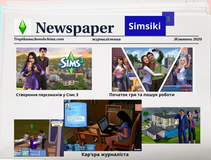 Sims 3 і журналістика