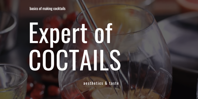 Basics of making cocktails