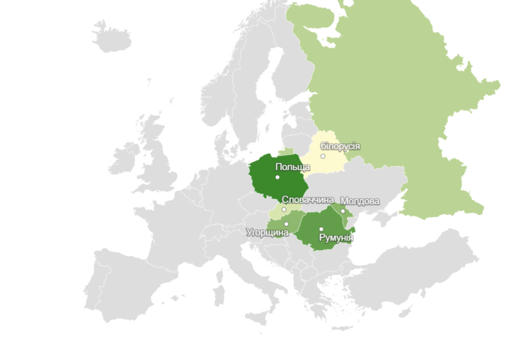 До яких країн їдуть українські біженці?